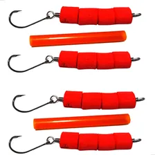 Kit 04 Isca Pesca Flutuador De Salsicha Flutuante Pescaria Superficie Foto mini 1