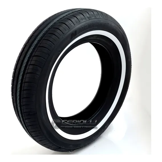 Kit 04 Pneus 165 R80 Aro 15 Faixa Branca Nankang Foto 1