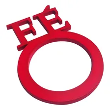 Kit 04 Porta Guardanapo Fé Mdf Vermelho D'rossi Foto  mini 1