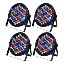Kit 04 Refletores Par Led Pro 60 Leds 3w Rgbwa Bx433 Briwax Foto mini 4