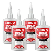 Kit 04 Super Adesivo Instantâneo 100g Cibra Bond Universal Foto mini 1