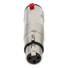 Kit 05 Adaptador Canon Xlr Femea X Jack P10 Femea Com Trava Foto mini  3