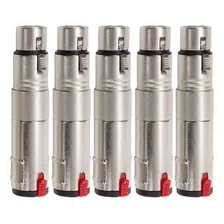 Kit 05 Adaptador Canon Xlr Femea X Jack P10 Femea Com Trava Foto  mini 1