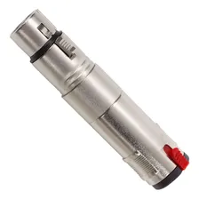 Kit 05 Adaptador Canon Xlr Femea X Jack P10 Femea Com Trava Foto mini 4