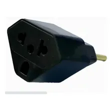 Kit 05 Adaptador De Tomada Novo/antigo Universal Preto 110V/220V Foto mini 2