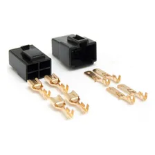 Kit 05 Conector 4 Vias Technoise Com Trava Macho E Fêmea Som Foto mini  3