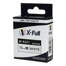 Kit 05 Fitas CompatÃvel Brother M231 Mk231 Mk 231 Pt-90 12mm Cor Branco Foto mini 4