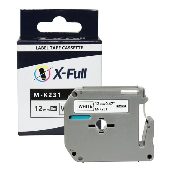 Kit 05 Fitas CompatÃvel Brother M231 Mk231 Mk 231 Pt-90 12mm Cor Branco Foto 1