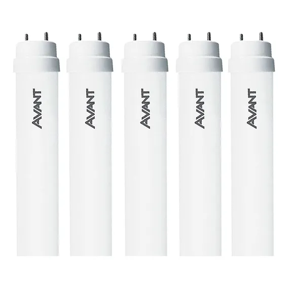 Kit 05 Lampada Led Tubolar T8 09w 60cm 6500k Avant Foto 1