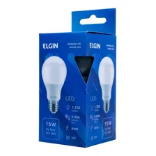 Kit 05 Lâmpadas Bulbo Led Elgin A60 15w Bivolt 6500k Branco Cor da luz Branco-frio 110V/220V Foto mini 4