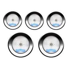 Kit 05 Luminárias Piscina Inox Led 10w Rgb 25m² Sodramar Foto mini 1