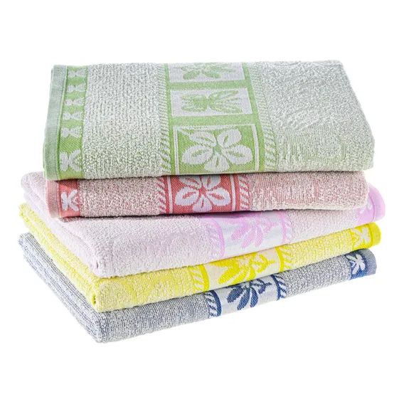 Kit 05 Toalhas Banho Premium Difiorre Jacquard Laune Haus Cor Cores Sortidas Lisa Foto 1
