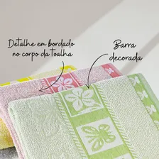 Kit 05 Toalhas Banho Premium Difiorre Jacquard Laune Haus Cor Cores Sortidas Lisa Foto mini 4