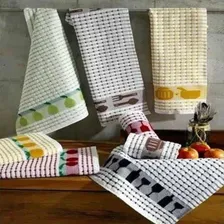 Kit 05 Toalhas Cozinha Pano De Copa Prato Teka Gourmet 300g Foto mini 4