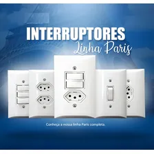 Kit 05 Tomada Dupla 2p+t 10a C/ Placa Espelho Branco Inmetro Foto mini 4