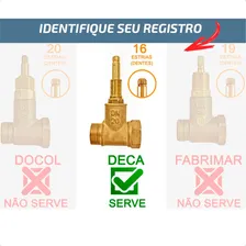 Kit 06 Acabamento De Registro C50 Cromado Padrão Deca Acabamento Brilhante Foto mini 2