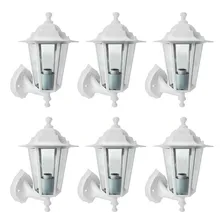Kit 06 Arandela Colonial Área Externa Taschibra Tlf 26 1xe27 Estrutura Branco 110v/220v Foto mini 1