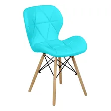Kit 06 Cadeiras Charles Eames Eiffel Slim Wood Estofada Foto mini  2