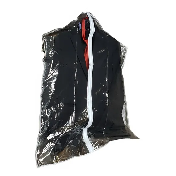 Kit 06 Capas Protetora P/ Terno E Roupas Com Zíper 98 X 58cm Cor Branco-branco Foto 1