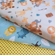 Kit 06 Cortes De Tricoline Infantil 50x70cm Lindas Estampas Foto mini 3
