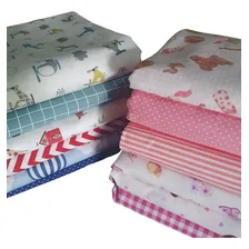 Kit 06 Cortes De Tricoline Infantil 50x70cm Lindas Estampas Foto mini 2