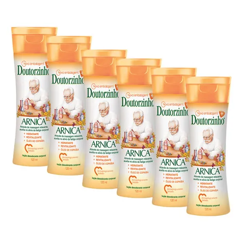 Kit 06 Gel Creme Para Massagem Muscular Arnica Doutorzinho Foto 1