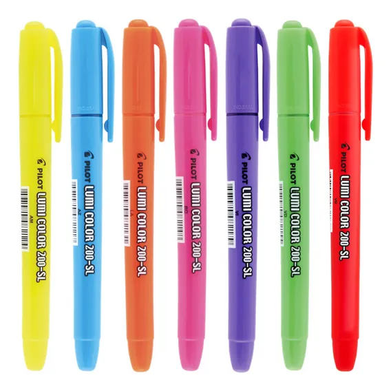 Kit 06 Marca Texto Pilot Lumi Color 200sl Neon Flourescente Foto 1