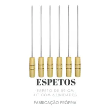 Kit 06 Mini Espetos Para Churrasco Foto mini 3