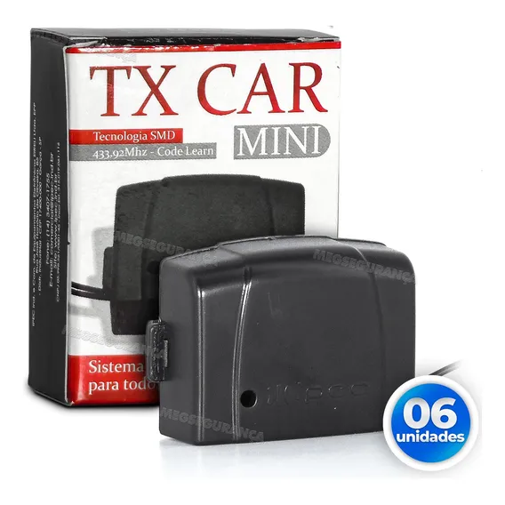 Kit 06 Tx Car Controle Abrir Portão Farol Carro Luz 433mhz Foto 1
