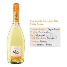 Kit 06 Unidades Espumante Freixenet Mia Fruity Suave 750ml Foto mini 3