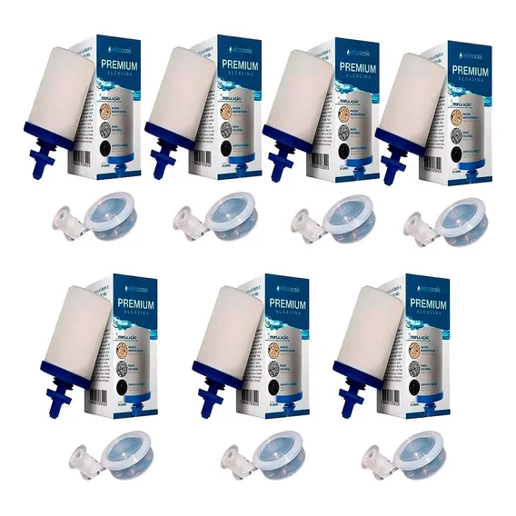 Kit 07 Vela Para Filtro Barro Alcalina Tripla Ação + 07 Boia Foto 1