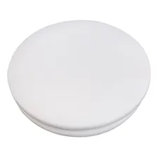 Kit 08 Assentos Redondo Banqueta Cadeira Corino Branco 25 Cm Foto mini  3