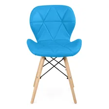 Kit 08 Cadeiras Charles Eames Eiffel Slim Wood Estofada Foto mini  3