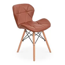 Kit 08 Cadeiras Charles Eames Eiffel Slim Wood Estofada Foto mini  2