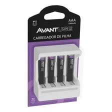 Kit 08 Pilhas Recarregáveis Aaa + Carregador 1000mah - Avant Foto  mini 1