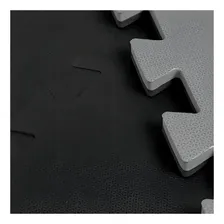 Kit 08 Tapetes Tatame 1x1 30mm Bicolor-preto/cinza Foto mini 3