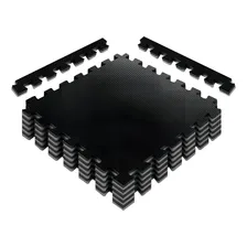 Kit 08 Tapetes Tatame 1x1 30mm Bicolor-preto/cinza Foto mini 1
