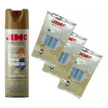 Kit 1 Anti Traça Spray 300ml Jimo + 3 Cartela Antitraça Jimo Foto mini 1