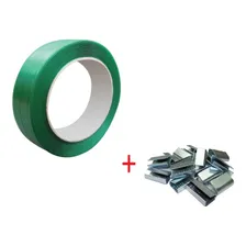 Kit - 1 Fita De Arquear Pet Verde 13 Mm + 2kg Selo Pet 13mm Foto mini 1