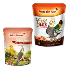 Kit 1 Gold Mix Calopsita 500g + 1 Extra Gold Frutas 400g Foto  mini 1