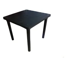 Kit 1 Mesa Des. 83cm E 4 Banqueta Preta Capacidade 120kg Foto mini 1