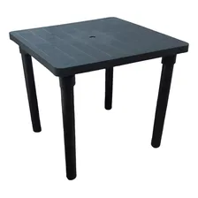 Kit 1 Mesa Des. 83cm E 4 Banqueta Preta Capacidade 120kg Foto mini 2