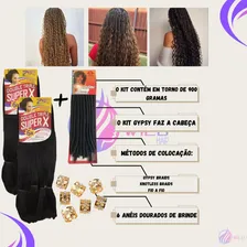 Kit 1 Nina Softex E 2 Jumbos Box Braids Tranças+cachos+anéis Cor Mesclado Com Mel - Nina 27 Foto mini  2