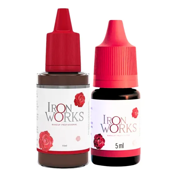 Kit 1 Pigmento Iron Works 15ml + 1 Pigmento 5ml Iron Works Cor Informar A Cor Que Deseja Foto 1