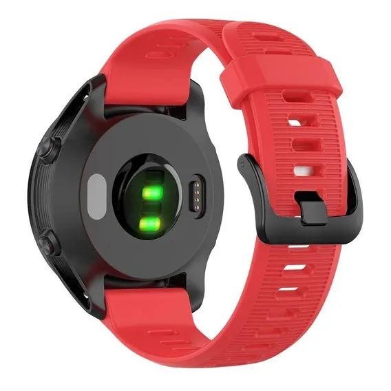 Kit 1 Pulseira Para Forerunner 945 + 3 Peliculas Vidro Cor Vermelho Largura Da Pulseira 2.2 Cm Foto 1