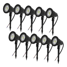 Kit 10 AAA Top Espeto Jardim Espeto de Jardim 7W Cor Da Luz Blanco frÃo Foto mini 4