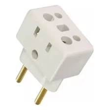 Kit 10 Adaptador Benjamin Tomada 3 Pinos P/ 2 10 / 20 Amper Foto mini 2