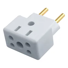 Kit 10 Adaptador Tomada Bob Esponja Benjamim 10a 20a 250v 110V/220V Foto mini 1