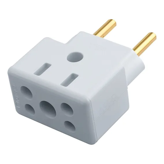 Kit 10 Adaptador Tomada Bob Esponja Benjamim 10a 20a 250v 110V/220V Foto 1
