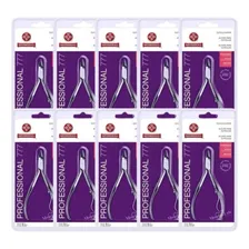 Kit 10 Alicate Cuticula Mundial Inox Profissional Ref 777 Foto mini 1